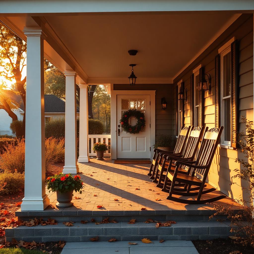 A Charleston multigenerational family on the porch of their home